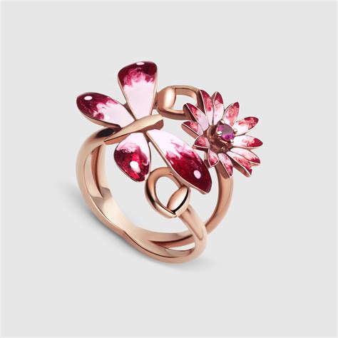gucci rose ring